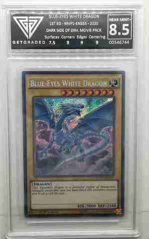 blue eyes white dragon ens55 grade 8.5