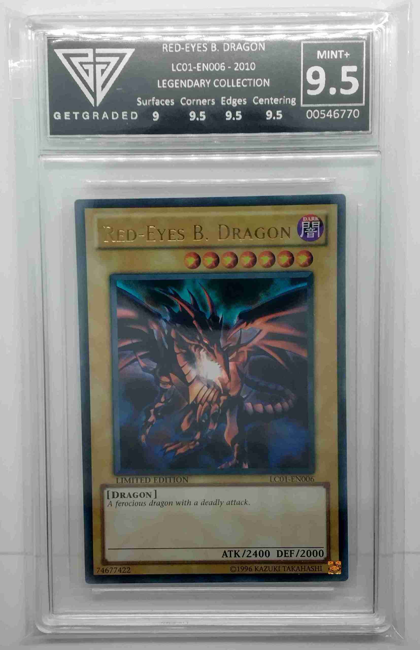 Red Eyes B. Dragon LC01-EN006 - 2010 - GetGraded 9.5