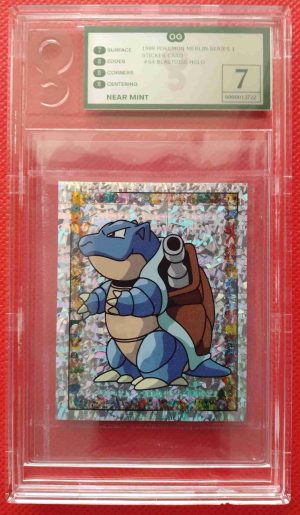 Blastoise Merlin Sticker Series One 1999 - S4 - Only Graded 7