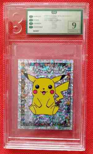 Pikachu Merlin Sticker Series One 1999 - S1 - Only Graded 9