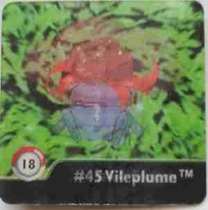 Pokemon Action Flipz Oddish Gloom Vileplume Series One 1999