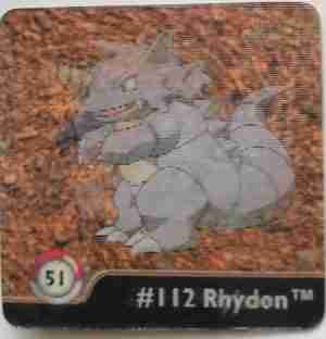 Pokemon Action Flipz Rhyhorn Rhydon Series One 1999