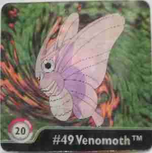 Pokemon Action Flipz Venonat Venomoth Series One 1999