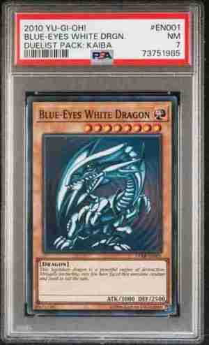 2010 YU-GI-Oh Duelist Pack Kaiba DPKB-EN001 Blue-Eyes White Dragon PSA 7 Front Cert 73751985
