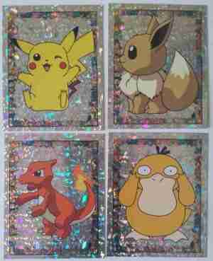 Pokemon Topps Merlin Sticker Series One Holo/Foil 4 x Sticker Bundle - Choose From List