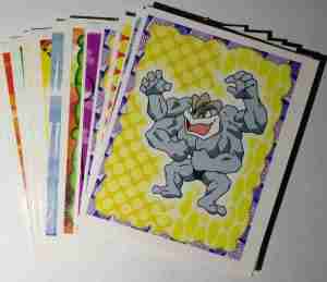 Pokemon 1999 Topps Merlin Sticker Series One - Bundle x 20 Stickers