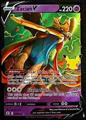 Pokemon! Zacian V 016/025 Celebrations 25th Anniversary NM/LP