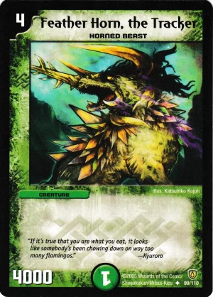 Feather Horn the Tracker DM-06 99/110 Uncommon (NM)